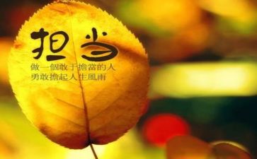 敢担当有作为心得体会5篇