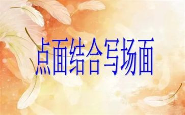 点面结合场作文8篇