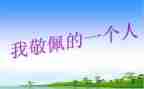 我敬佩作文400字模板8篇