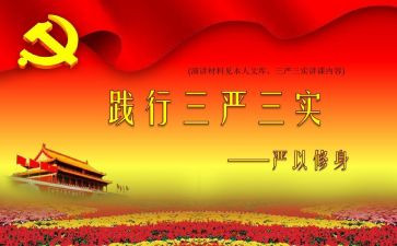 三实三严心得体会范文8篇