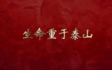 生命重于泰山纪录片心得体会6篇